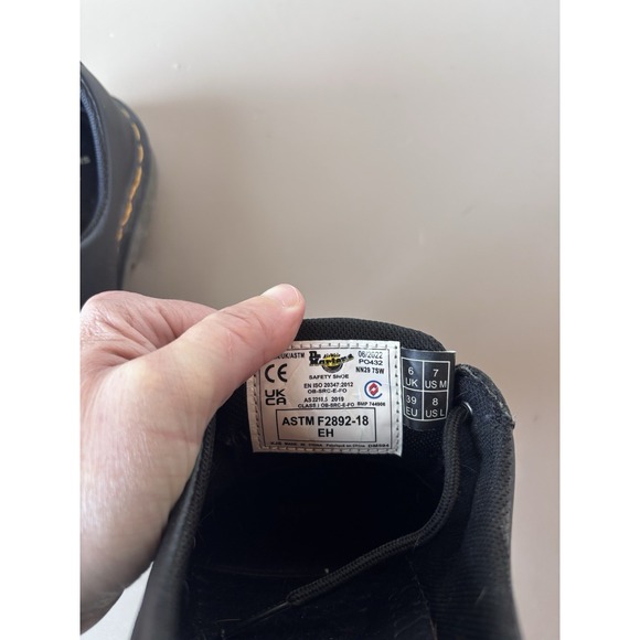 Dr Martens ASTM F2892-18 Saftey Shoes Slip Resistance Airwair Mens 7 Womens 8 main image 8
